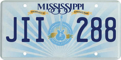 MS license plate JII288