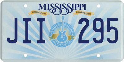 MS license plate JII295