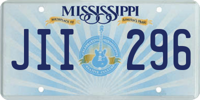 MS license plate JII296