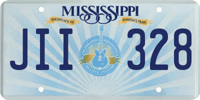 MS license plate JII328