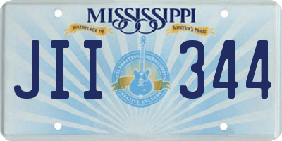 MS license plate JII344