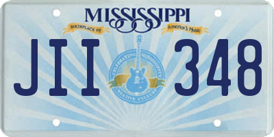 MS license plate JII348