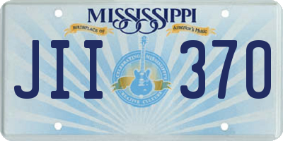 MS license plate JII370