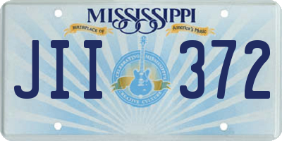 MS license plate JII372