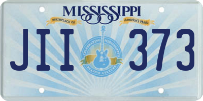 MS license plate JII373