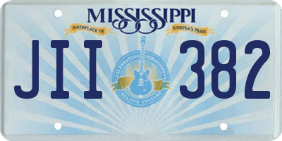MS license plate JII382
