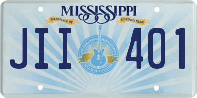MS license plate JII401