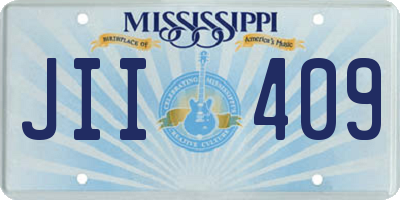 MS license plate JII409