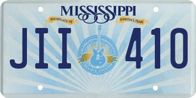 MS license plate JII410