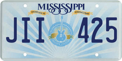 MS license plate JII425