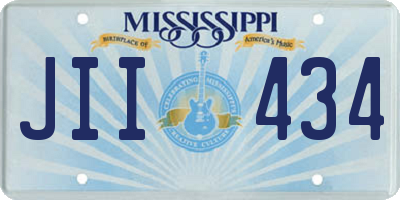 MS license plate JII434