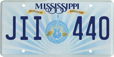 MS license plate JII440