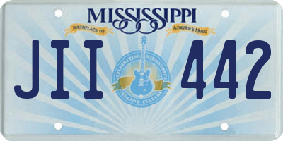 MS license plate JII442