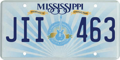 MS license plate JII463