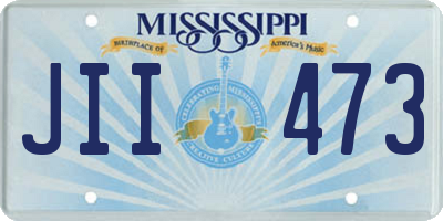 MS license plate JII473