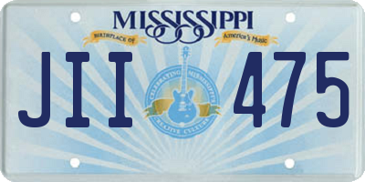 MS license plate JII475