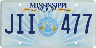 MS license plate JII477