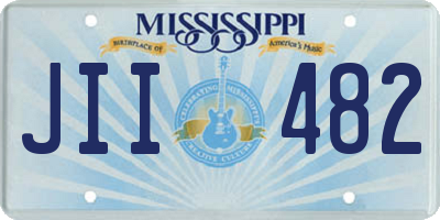 MS license plate JII482