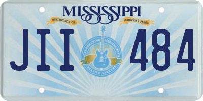 MS license plate JII484
