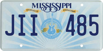 MS license plate JII485