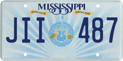 MS license plate JII487