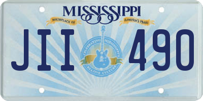 MS license plate JII490