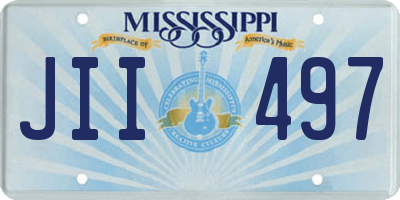 MS license plate JII497