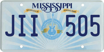 MS license plate JII505