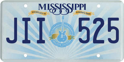 MS license plate JII525