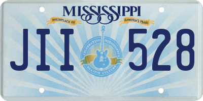 MS license plate JII528