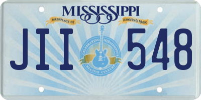 MS license plate JII548