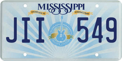 MS license plate JII549
