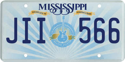 MS license plate JII566