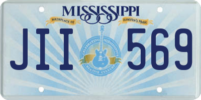 MS license plate JII569