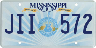 MS license plate JII572