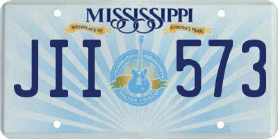 MS license plate JII573
