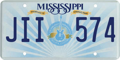 MS license plate JII574