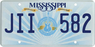 MS license plate JII582