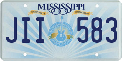 MS license plate JII583