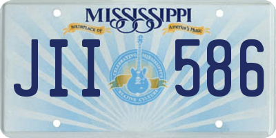 MS license plate JII586