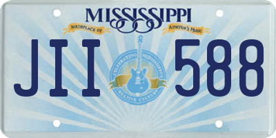 MS license plate JII588
