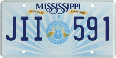MS license plate JII591