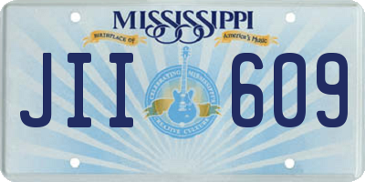 MS license plate JII609