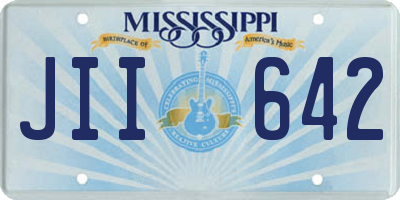 MS license plate JII642