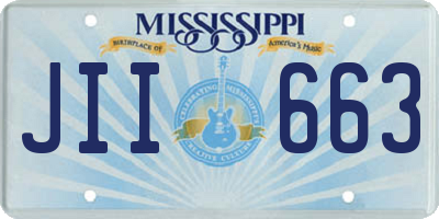 MS license plate JII663