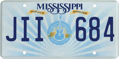 MS license plate JII684