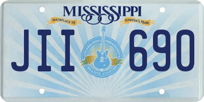 MS license plate JII690