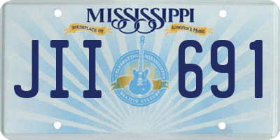 MS license plate JII691