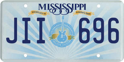 MS license plate JII696