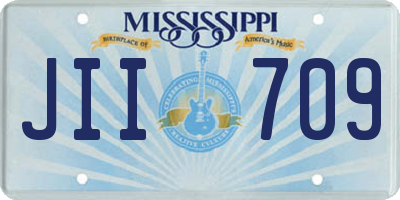 MS license plate JII709